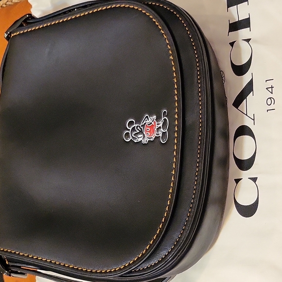 Coach Bags Disney X Coach Mickey Mouse Saddle Baglimited Edition